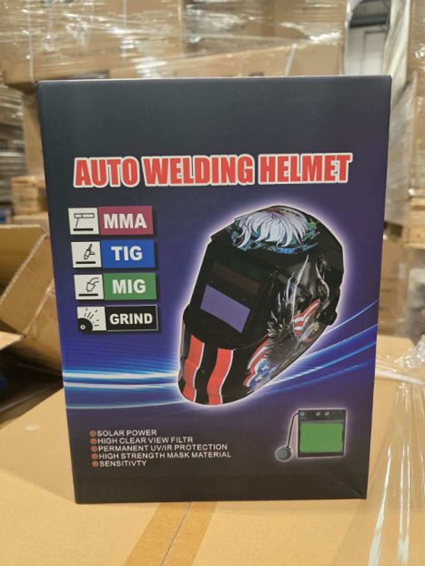 Trade Lot 10 x New & Boxed True Colour Auto Darkening Welding Helmet Mask Hood TIG MIG ARC - Image 2 of 3