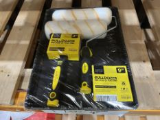 12x BRAND NEW CHARLES BENTLEY Bulldozer 9in Roller & Tray Set With Fence Brush. RRP £15.99 EACH. (