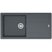 Franke Titan 1 Bowl Composite Kitchen Sink Graphite Reversible 970mm x 500mm. - SR1.3.2. RRP £199.