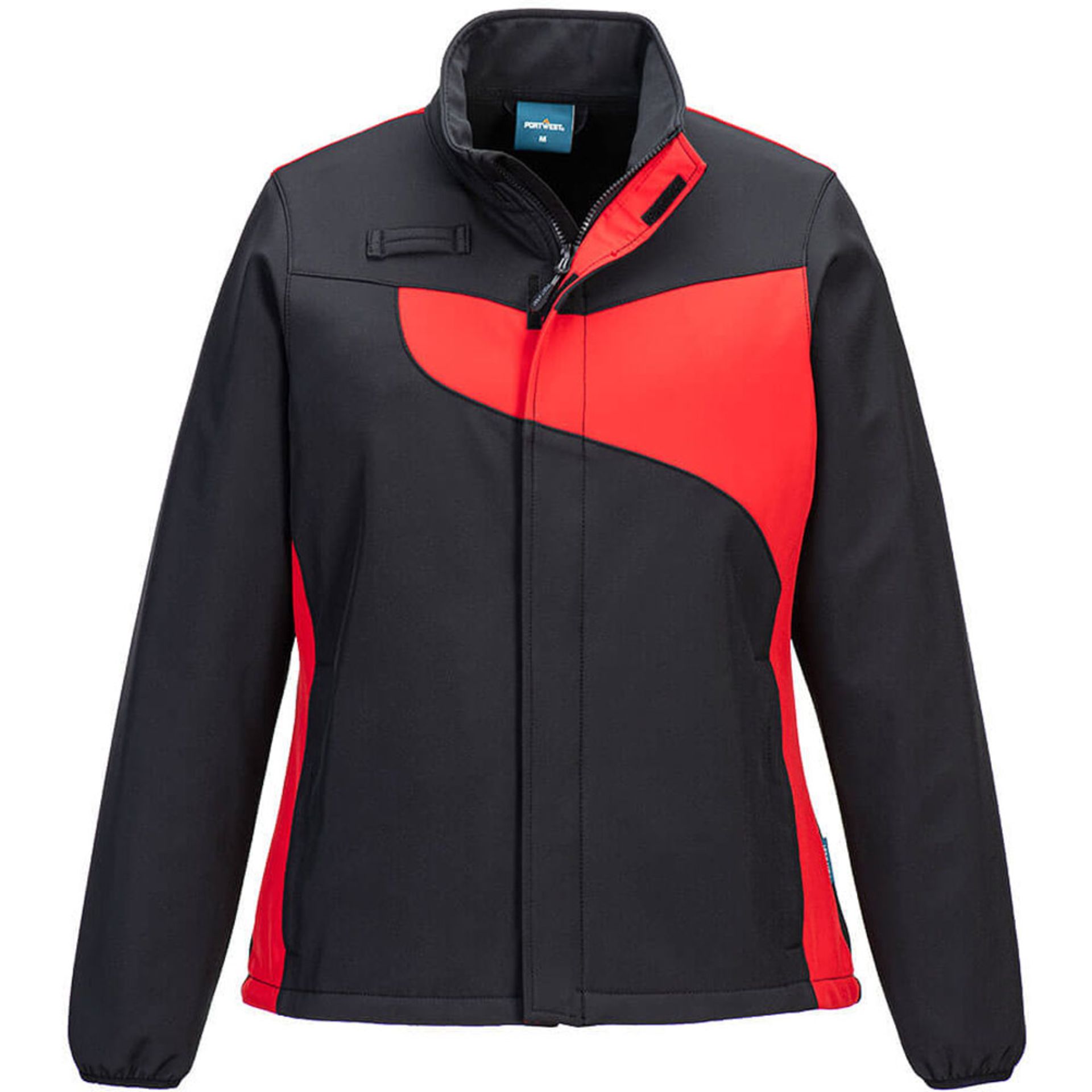 18 X BRAND NEW PORTWEST BLACK AND RED WOMENS SOFTSHELL JACKETS SIZE MEDIUM R11-9