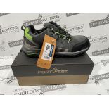 6x BRAND NEW PAIRS OF PORTWEST FW36 STEELITE LOIRE LOW CUT TRAINER - SIZE 6. (R16-11)