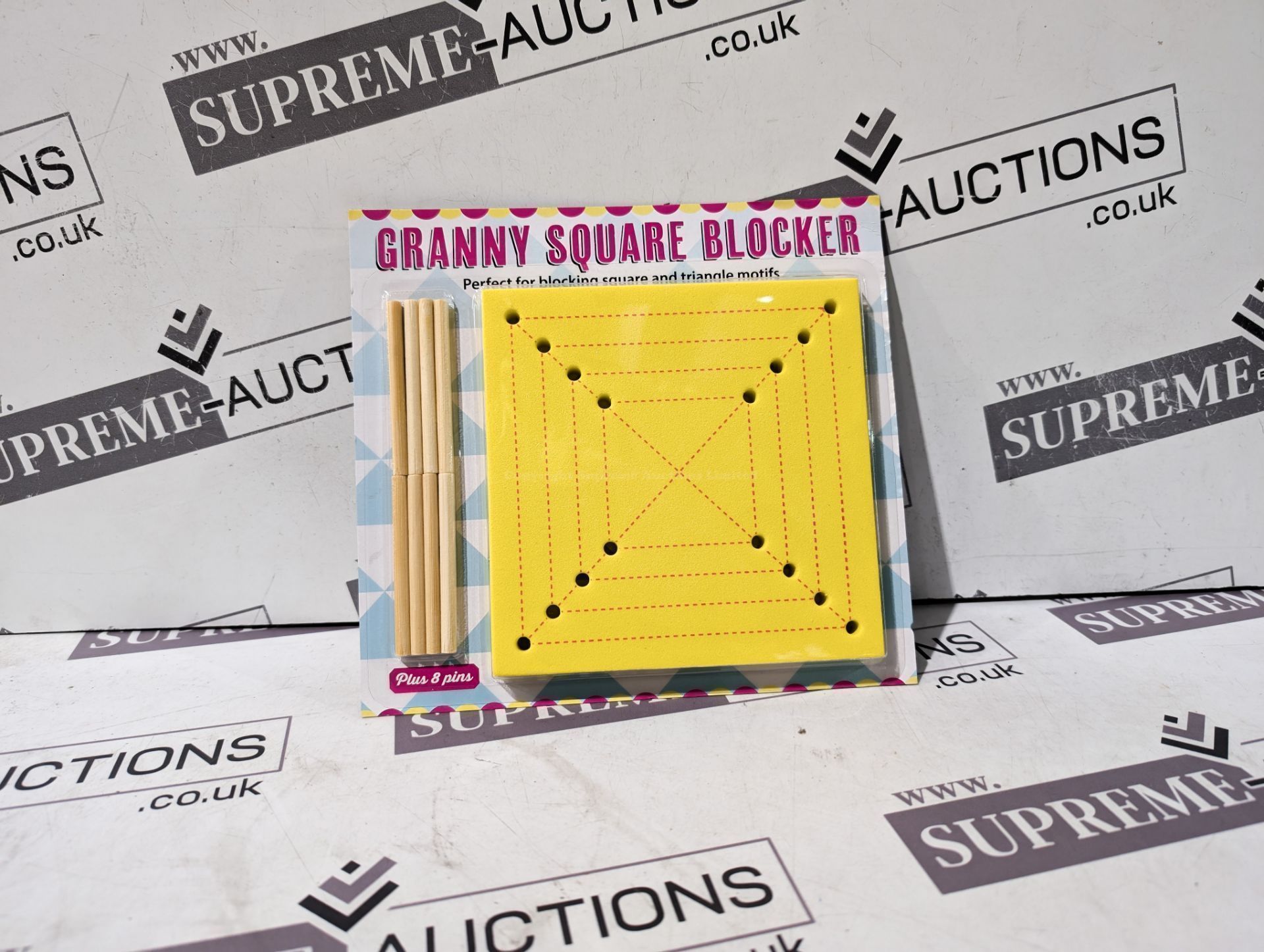 100 X BRAND NEW GRANNY SQUARE BLOCKER, KNIT BLOCKING CROCHET BOARDS WITH 8 PINS. THE CROCHET