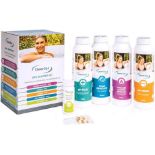 20 x CleverSpa Universal Spa Natural Chemical Outdoor Hot Tub Starter Kit with Stabilizing Granules,
