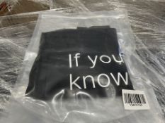 25 X BRAND NEW CULT BEAUTY IF YOU KNOW YOU KNOW LARGE BLACK FASHION TOTE BAGS (LOC: 22.15-AA582)