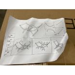 PALLET TO CONTAIN 38 X BRAND NEW 3FT CURVED FIRE WOOD RACK, BLACK (LOC: 18.12-MNL32)