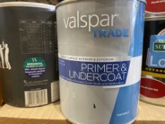 3 X BRAND NEW VALSPAR TRADE 1L PRIMER AND UNDERCOAT MULTISURFACE (LOC: R34.3-B855)