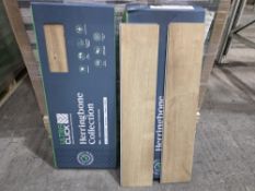 Pallet To Contain 48 x New & Boxed Packs of ClickCo Light Oak Herringbone Luxury Vinyl Flooring with