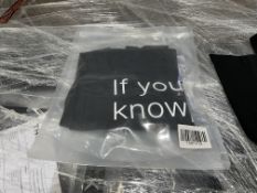 11 X BRAND NEW CULT BEAUTY IF YOU KNOW YOU KNOW LARGE BLACK FASHION TOTE BAGS (LOC: 22.6-AA585)