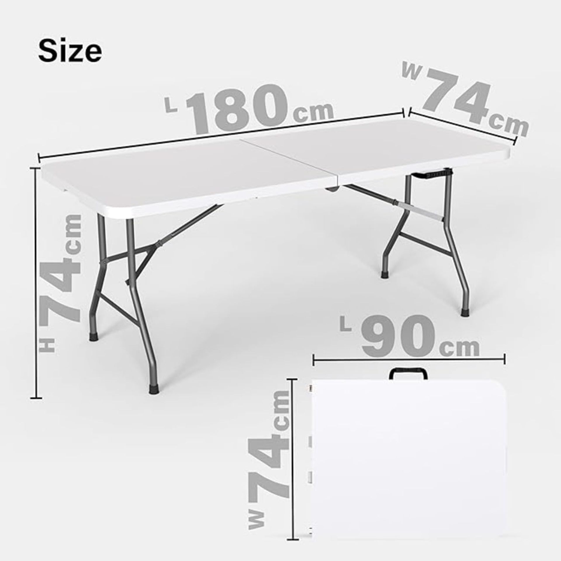 2 x New & Boxed Vivo Fuori 6ft Foldable Tables. The Vivo Fuori 6ft Foldable Table is a lightweigh