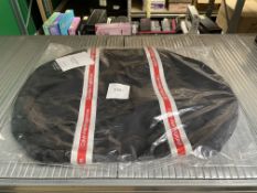 8 X BRAND NEW CALVIN KLEIN BLACK WITH RED TRIM DUFFLE BAGS (LOC: S/R-BB1736)