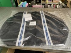 8 X BRAND NEW CALVIN KLEIN BLACK WITH BLUE TRIM DUFFLE BAGS (LOC: S/R-BB1735)
