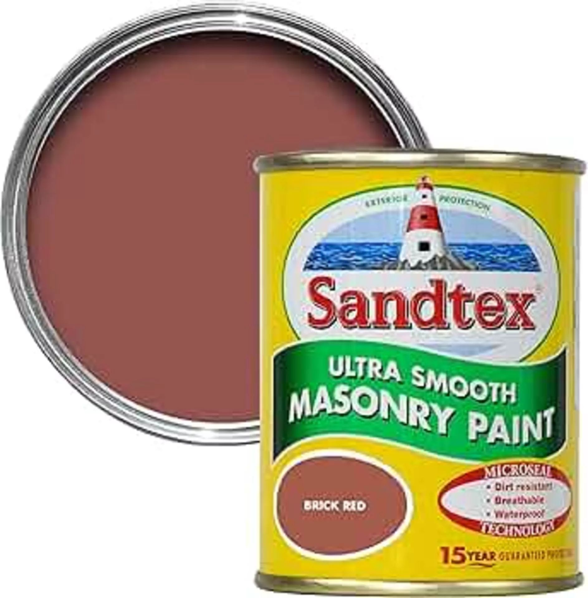 50 X BRAND NEW SANDTEX HOT BRICK MASONARY SEAL SMOOTH MASONARY PAINT TUBS 150ML
