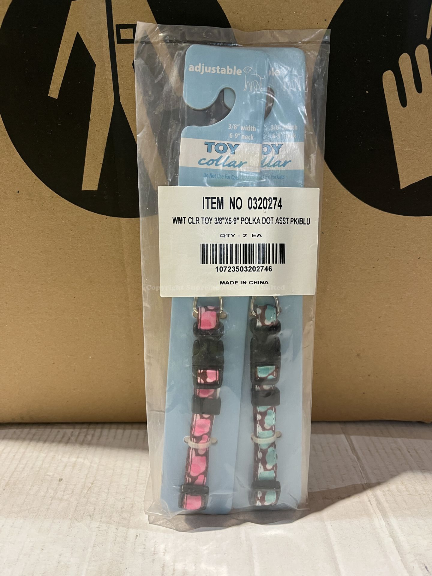 156x BRAND NEW PACKS OF 2 DOG COLLARS 6-9 INCH. (R16-2)