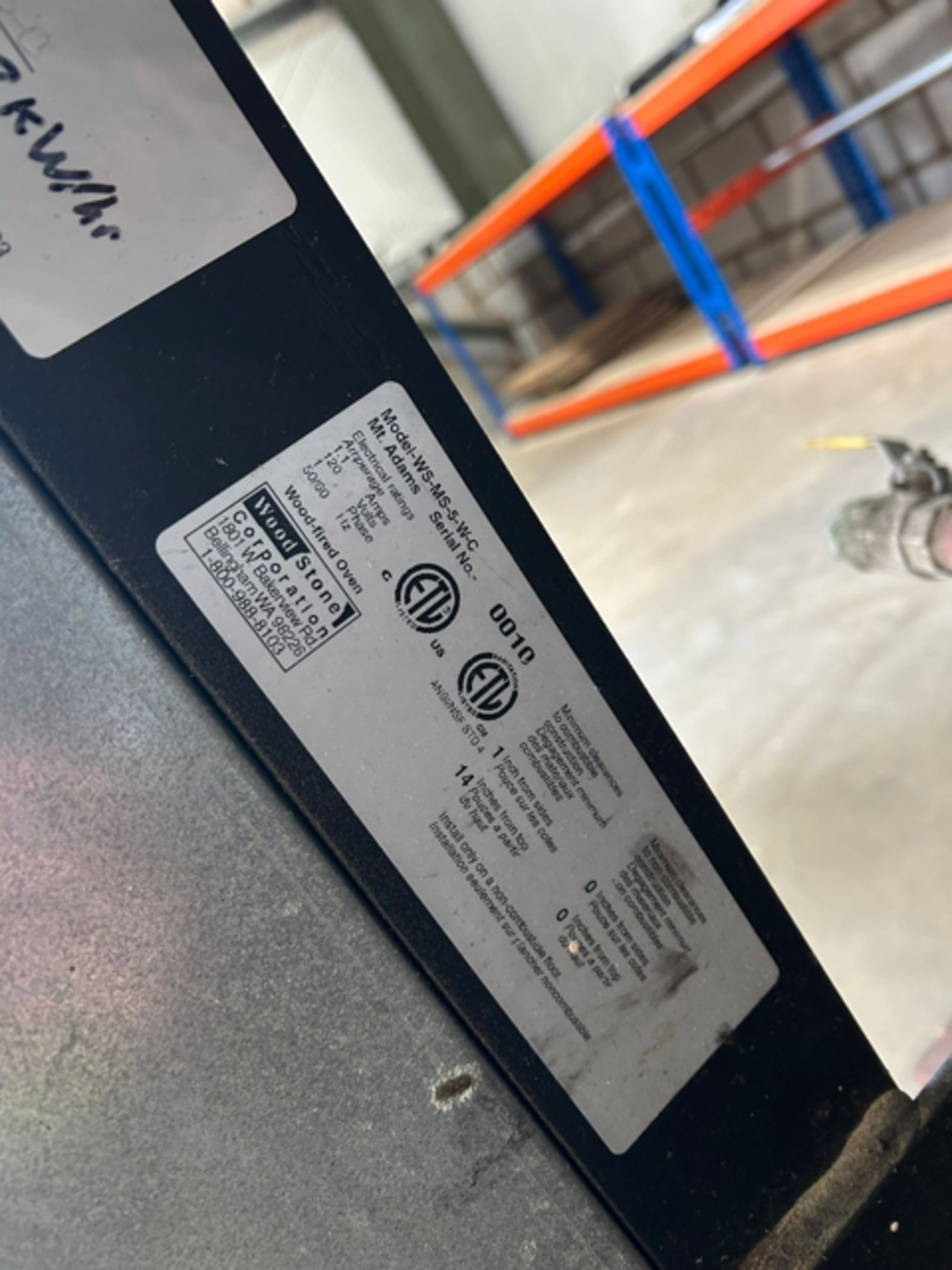 The Wood Stone MT. Adams WS-MS-5-W Bakery Pizza Bread stone hearth Wood Oven is a floor model deck - Image 6 of 8