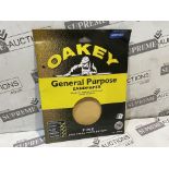 60 X BRAND NEW OAKEY GENERAL PURPOSE SANDPAPER PACKS OF 5 SHEETS FINE 100 GRADE 230 X 280MM R9-5