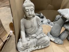 10 X CONCRETE EFFECT GARDEN ORNAMENTS (DESIGNS MAY VARY) (LOC: 17.11-AA575)