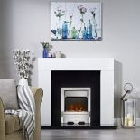 Focal Point Lulworth LED Electric Fire - Brushed Metal Effect-SR2(4.2)