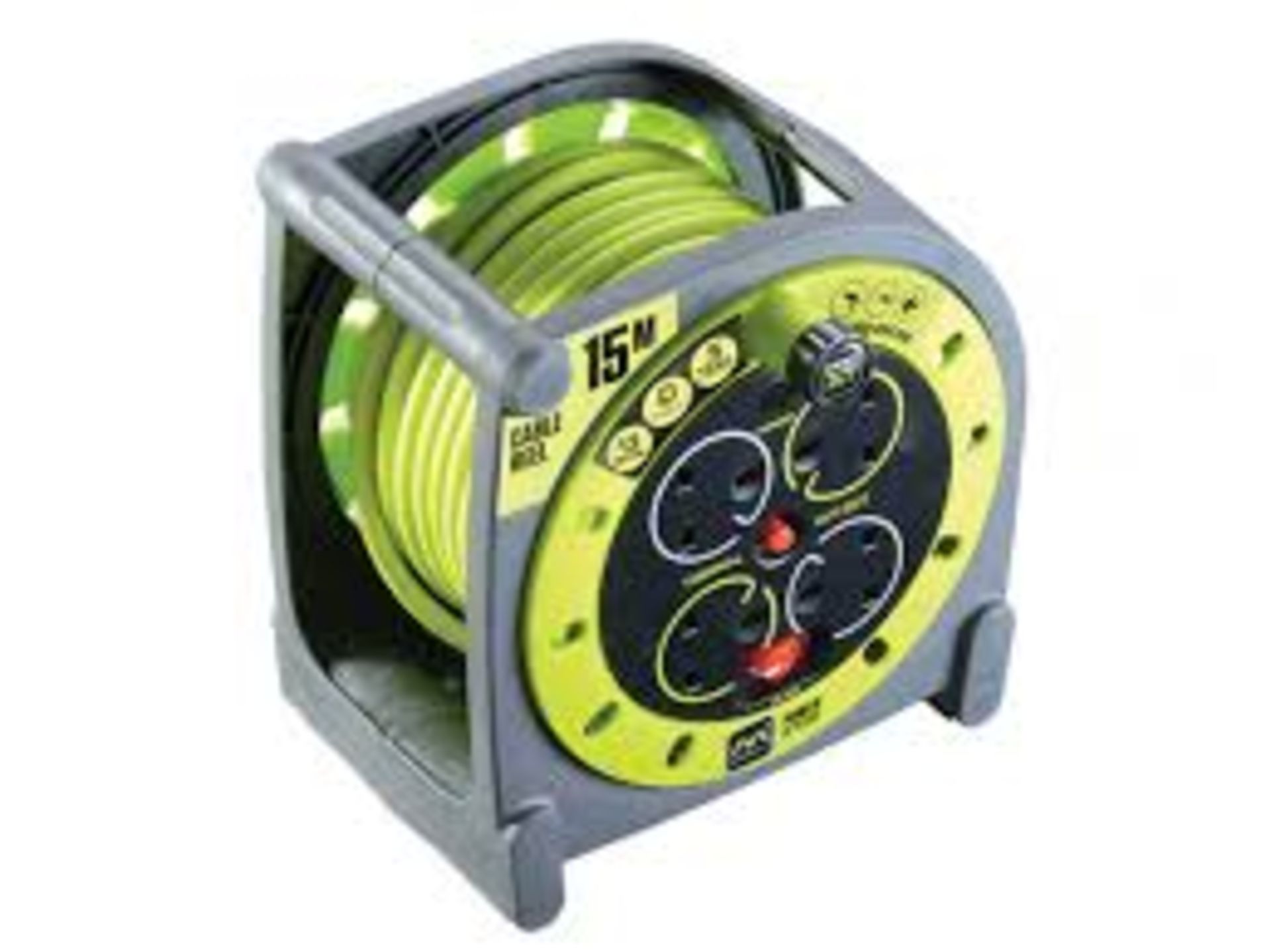 Masterplug HMU15134SL-PX Pro-Xt Case Cable Reel 240V 13A 4-Socket 15M. - SR2.4.6.