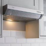 Cooke & Lewis CLVHS60A Stainless steel Inset Cooker hood (W)60cm - Grey. - SR1.4.1.