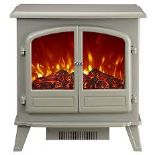 Focal Point Weybourne 1850W Matt Sage grey Electric Stove. - SR3.5.3.