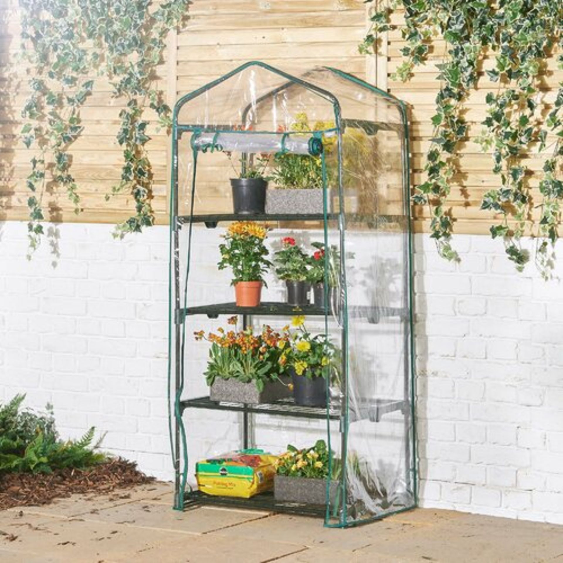 Boxed 4 Tier Outdoor Garden Mini Greenhouse-SR3(1.6)