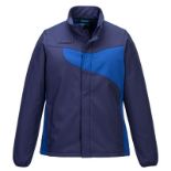18 X BRAND NEW PORTWEST NAVY AND ROYAL BLUE PWS WOMENS SOFTSHELL WORK JACKETS SIZE MEDIUM INSL-4