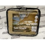 25 X Brand New Premium Garden Triangle Sail Shade - Sand RRP £20 Each. The shade sail is an