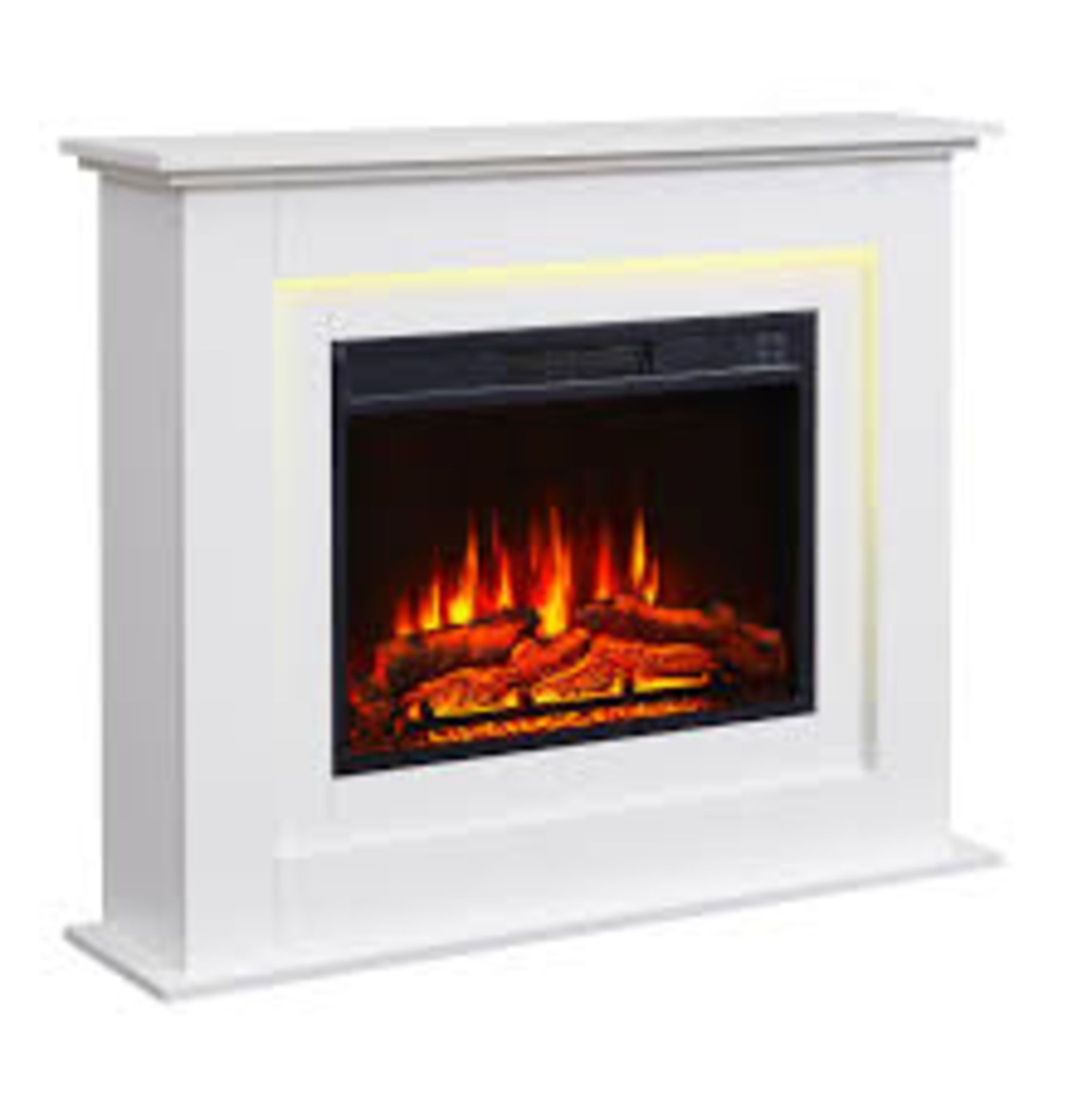BALDERIA Finn Electric Fireplace with Heater, 2000 W, Realistic 3D Flame Effect. - SR5.2.4.
