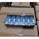 120 X NEW & BOXED LUME GLOW LED B22 BAYONET CAP LIGHT BULB. NEUTRAL WHITE 6W - 40W EQUIVALENT.