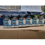 120 X NEW & BOXED LUME GLOW E27 EDISON SCREW 9W = TO 60W LED LIGHT BULBS. 4000K. 820LM. NEUTRAL