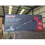 4 x New & Boxed BRUTUS PRO Mixer 1600 (1600W) 2-Speed. POWERFUL. ROBUST. ERGONOMIC. With constant