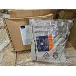 52 X NEW & BOXED AMAZON 400 THREAD COUNT SATEEN WRINKLE FREE FITTED SHEET IN STONE GREY (LOC: 20.7-