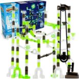 5 x New & BoxedMarble Run Space Elevator with Glass Glow Marbles; Explore The Outer Space, 150 pcs -