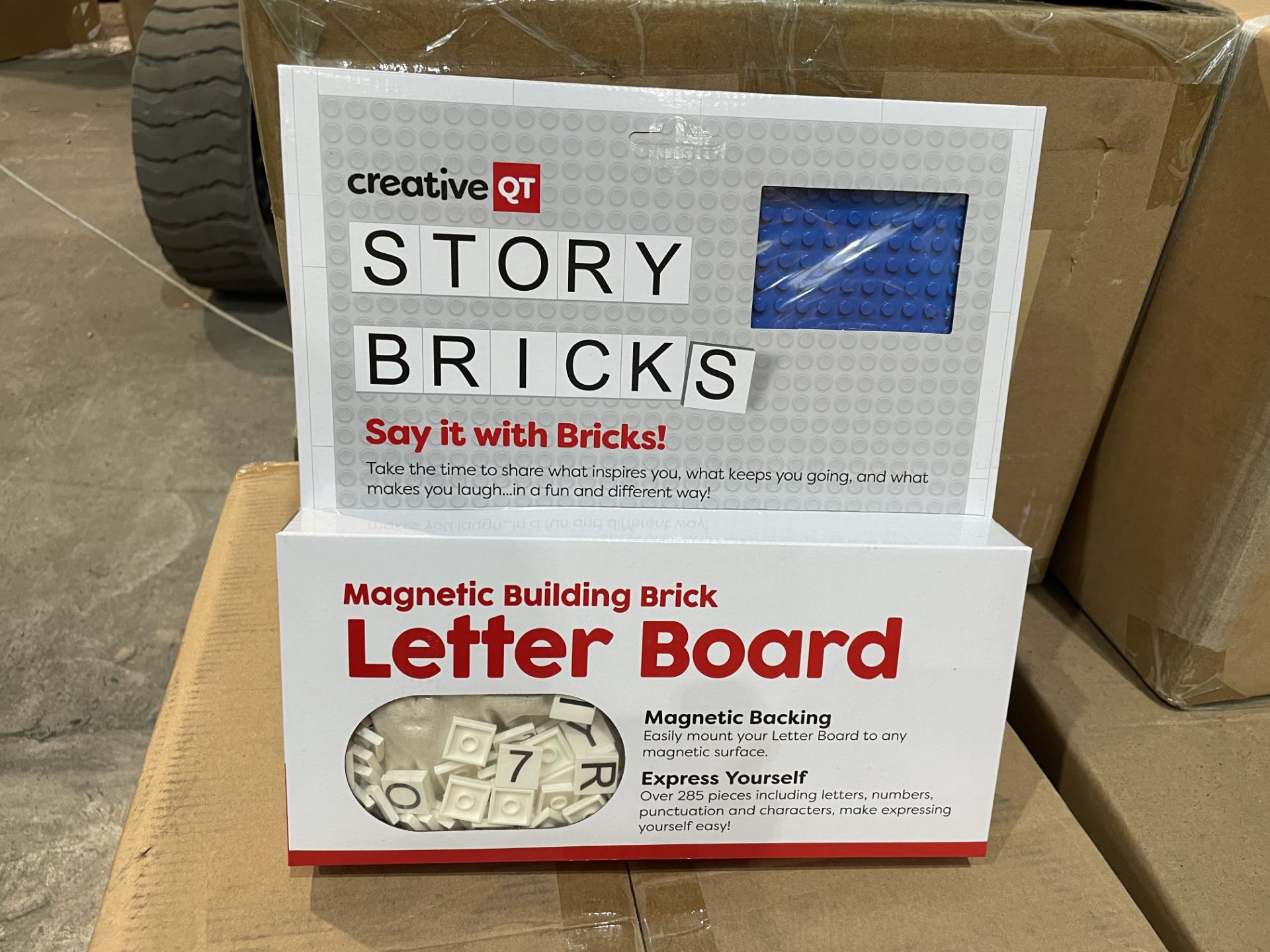Building Letter Bricks 28 X BRAND NEW Creative QT Brick Building Letter Board - with Over 285 ...