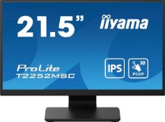 NEW & BOXED IIYAMA ProLite T2252MTS Optical Multitouch Full HD 21.5 INCH Monitor. (SR)