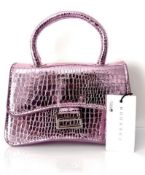 40 X BRAND NEW METALLIC SNAKE MINI LILAC ONE SIZE HANDBAGS R1.1/1.2/2.5