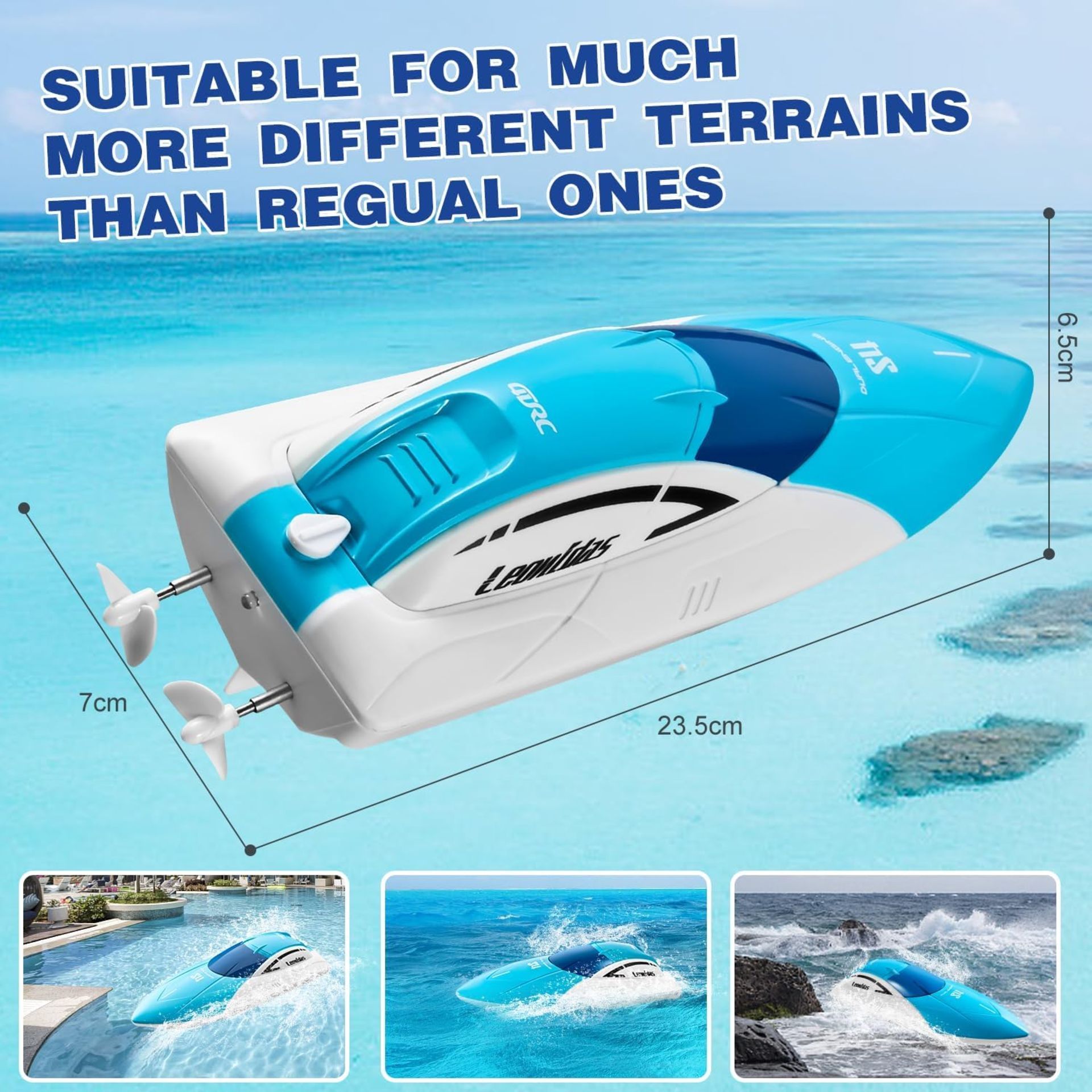 High-Speed RC Boat - 2.4G Remote Control Boat, 20km/h Dual Motor, Waterproof Racing Boat for Pools & Lakes - Perfect Gift for Kids & Adults High-Speed RC Boat - 2.4G Remote Control Boat, 20km/h Dual Motor, Waterproof Racing Boat for Pools & Lakes - Perfect Gift for Kids & Adults