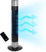 3 X Princess Smart Tower Fan. – 50 W – 104 cm Height – 3 Speeds – Oscillating 80°– Timer, Smart