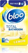 120 x New 250ml Bloo Total Bathroom Refill Lemon. RRP £5.99 each DB