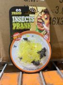 APPROX 288x BRAND NEW INSECT PRANK SETS. (R14-3)
