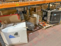 MIXED LOT TO INCLUDE GAS BBQ, KENVER CHAIR, EARPHONES, ETC. (R13-6)