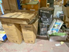 MIXED LOT TO INCLUDE DAMS OFFICE CHAIRS, WOODEN TABLE, PIZZA OVENS, INTEX ETC. (R19-1)