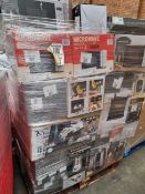 PALLET OF UNCHECKED & UNTESTED SMALL DOMESTIC APPLIANCES & OTHER ITEMS. MAY INCLUDE: TVs, KETTLES,
