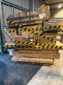 Large pallet to contian icmplete parts of table tops, bed frames, desks and more-DF