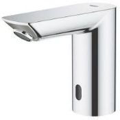Boxed Grohe Bau Cosmopolitan E Battery-Powered 123mm Chrome Mono Basin Mixer Tap. - SR1.5.9. RRP £