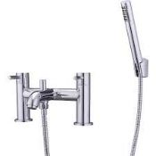 Boxed GoodHome Hoffell (2TH) Bath Shower mixer Tap. - SR1.5.9. RRP £135.00.