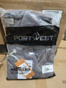 12 X NEW PACKAGED PORTWEST IONA COTTON COVERALL IN GREY. SIZE XX LARGE. C814 (LOC: 24.8-WW102)
