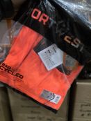 4 X NEW PACKAGED PORTWEST PW3 HI-VIS SHORTS IN ORANGE AND BLACK. SIZE 30'' EU46 (LOC: 5.5-WW54)