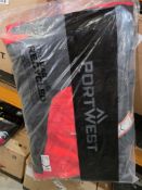 2 X NEW PACKAGED PORTWEST PW2 WINTER JACKETS. BLACK & RED. SIZE XXX LARGE (LOC: 5.3-WW35)
