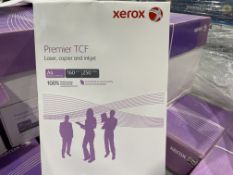 105 X REAMS OF XEROX PREMIER TCF LASER, COPIER & INKJET PAPER. A4. 160 G/M2. EACH REAM CONTAINS